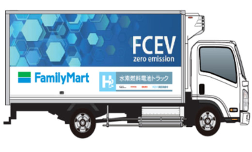 20230510famima 520x313 - ファミリーマート／脱炭素化目指しFC小型トラック実用化走行実証