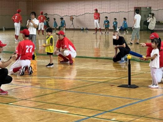 20230718sbsricoh2 520x390 - SBSリコーロジ／厚木野球部が幼児・小学校低学年向け教室を実施