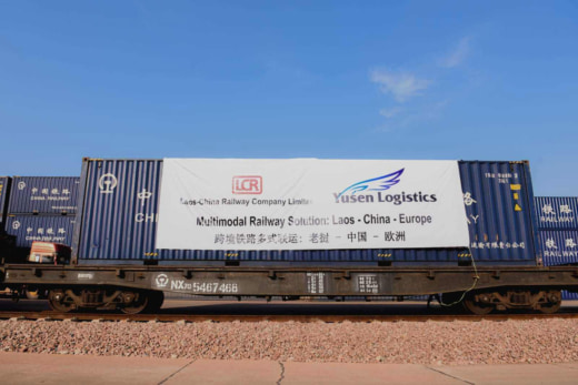 20230718yusenlogi2 520x347 - 郵船ロジスティクス／中国～ラオス間高速鉄道で複合一貫輸送開始