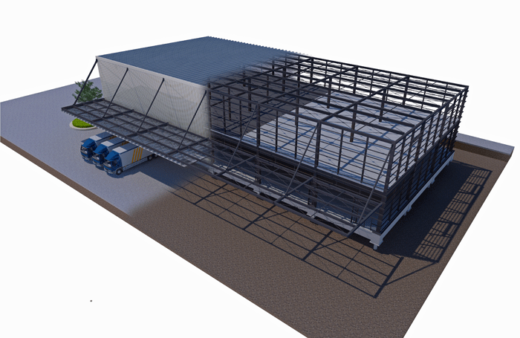 20230801nittetu1 520x338 - 日鉄物産システム建築／現場施工省力化で倉庫の工期25％短縮