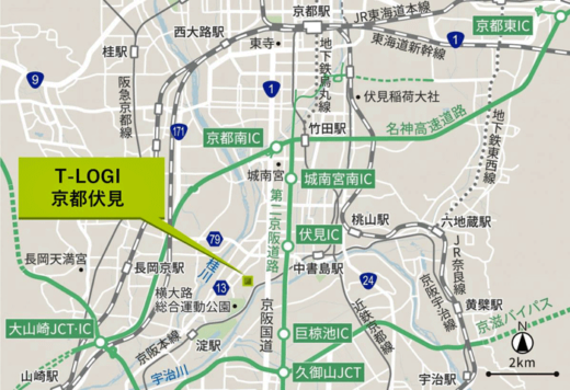 20230816tokyotatemono3 520x356 - 東京建物／京都府伏見に2.55万m2の物流施設竣工、西濃運輸入居
