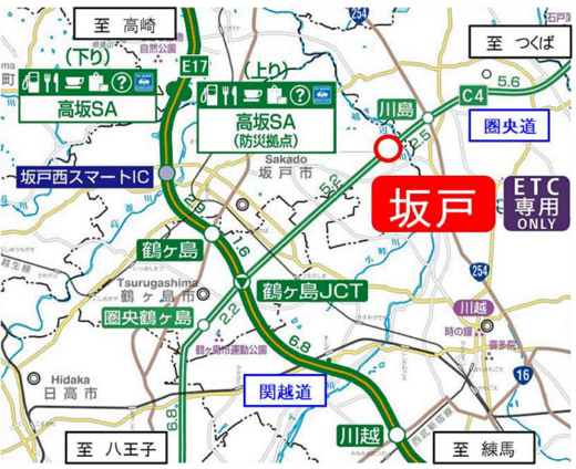 20230821nexcoe 520x424 - NEXCO東日本／首都圏中央連絡自動車道 坂戸ICがETC専用に