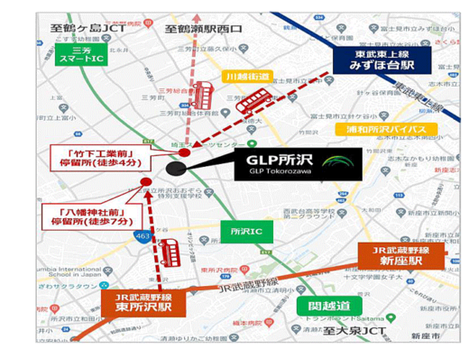 20230926glp3 520x387 - 日本GLP／埼玉県所沢市にBTS型物流施設着工、関通が入居