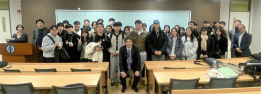 20231208nxkorea 520x188 - NX韓国／約40名の学生参加、韓国外国語大学で講演会を実施
