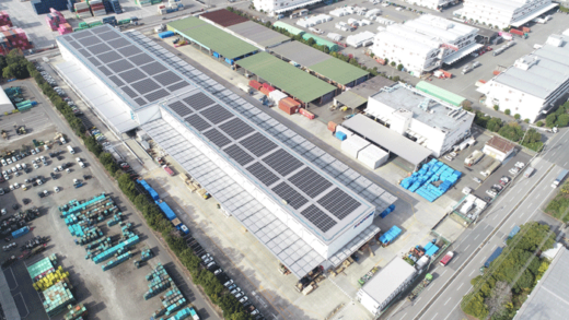 0117kamigui1 520x293 - 上組／愛知の倉庫に太陽光発電設置、隣接倉庫もグリーン化