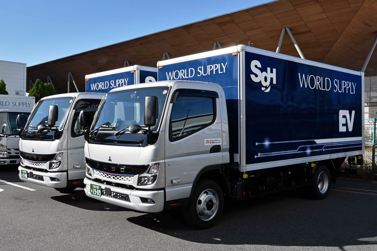 20240115worldsuply - ワールドサプライ／百貨店納品代行サービスにEVトラック導入