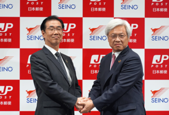 左から西濃運輸 高橋社長、日本郵便 千田社長