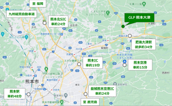 20240510glp10 710x440 - 日本GLP／熊本県大津町に初の物流施設開発、近鉄ロジが一棟利用