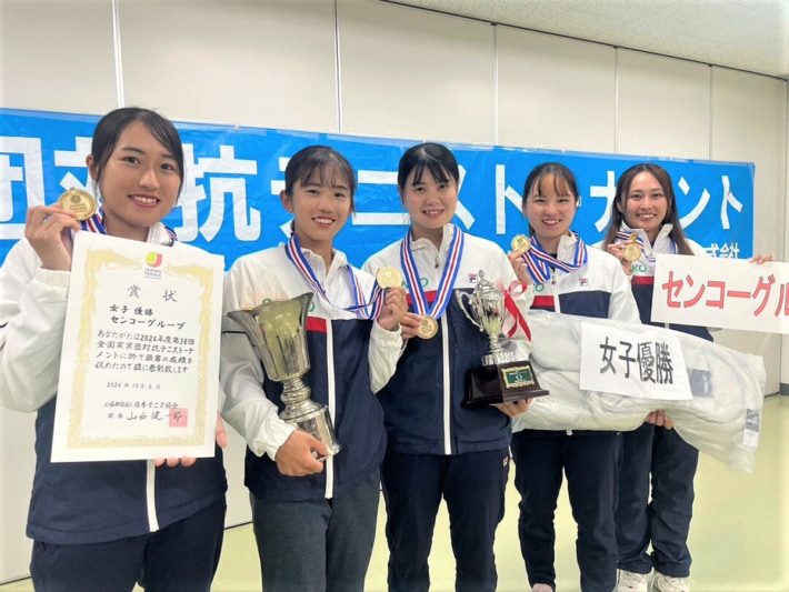 20241009senko01 710x533 - センコーGHD／テニス部が実業団大会で初優勝 創部4年目の快挙