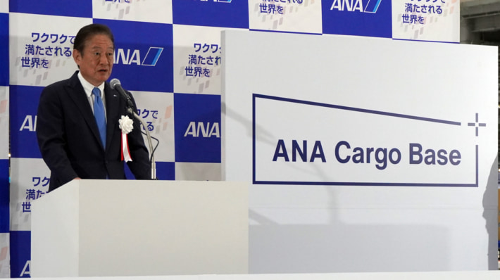 20241016ANA01 710x398 - ANA／60台の無人搬送車実演 成田空港に無人化上屋を新設