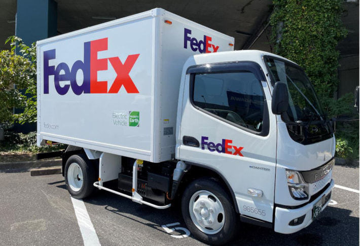 20241024fedex01 710x485 - フェデックス／年間3.3トンのCO2削減 EVトラック車を導入