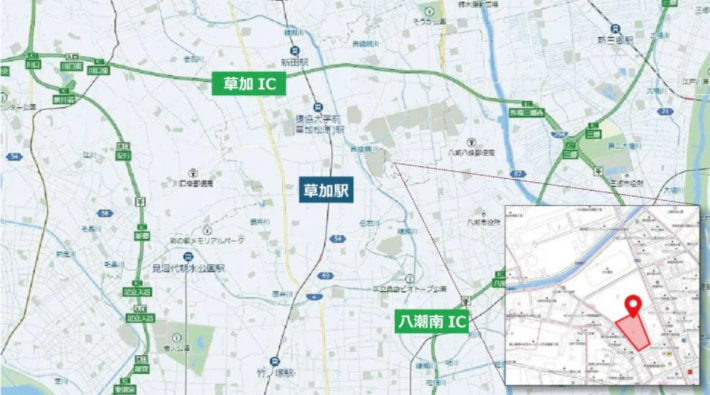 20241031CREsoka05 710x395 - CRE／埼玉県草加市に1.6万m2の物流施設竣工