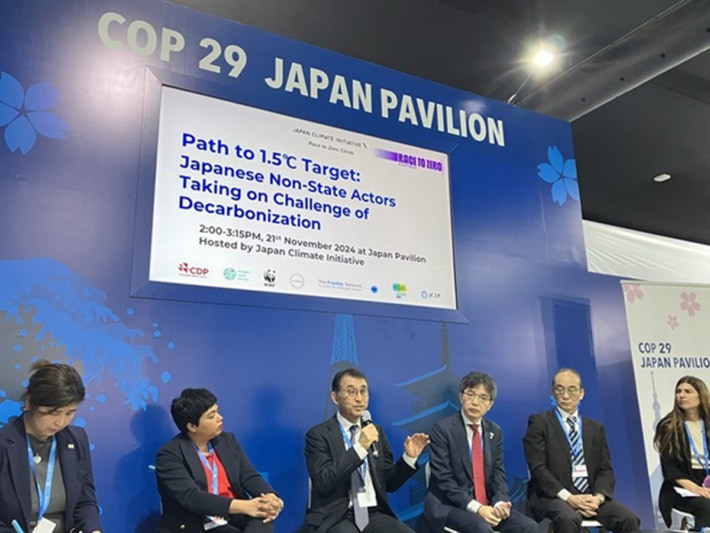20241128nihonyusen01 710x533 - 日本郵船／アゼルバイジャンのCOP29で脱炭素の取り組みを発信