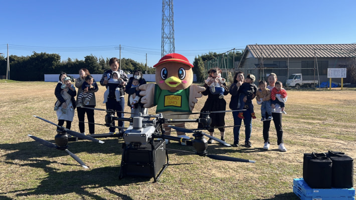 20241209IDA01 710x399 - 国際ドローン協会／千葉県東庄町でドローン物流の実証実験