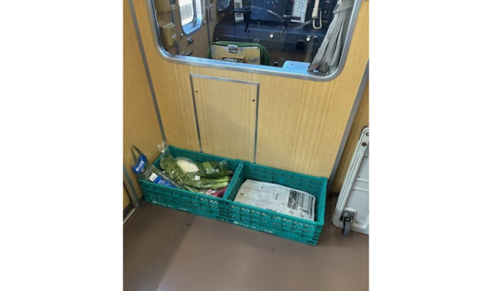 20250106Kobedentetsu02 710x420 - 神戸市ほか／神戸電鉄で貨客混載の実証実験 農作物を配送