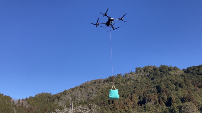 20250117truebizon02 710x399 - トルビズオン、糸乗建設ほか／岐阜県関市でドローン配送実験成功