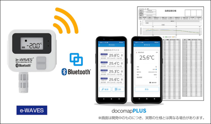 20250120docomap01 710x418 - ドコマップジャパンほか／温度ロガーと連携 庫内をリアルタイム管理