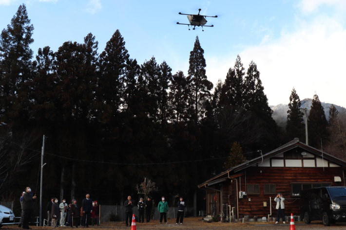 20250130aeronext02 710x473 - エアロネクストほか／長野県木曽郡で災害時想定のドローン配送