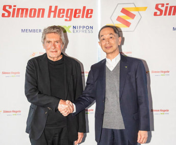 NXHD ドイツ医療物流企業 SH HoldCo GmbH SA完全子会社化 創業家のDieter Hegele氏（左）、NXHD取締役：堀切社長（右）