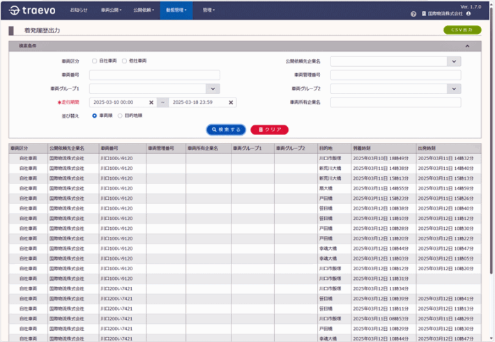 0327traevo2 710x491 - traevo／目的地での着発時間を自動取得できるオプション機能提供