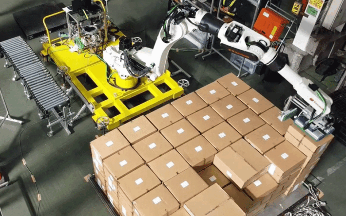 0515remotsysytem1 710x444 - 川崎重工など3社／航空貨物の自動デパレタイズシステムを開発