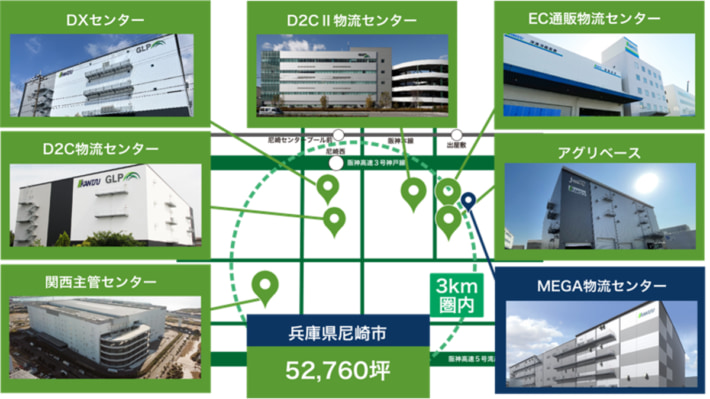 20250602kantsu04 710x399 - 関通／兵庫県尼崎市で同社最大規模約3.6万m2の物流拠点を竣工