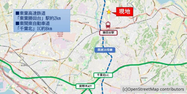MAP 710x358 - 三井物産AMHD／千葉県「八千代物流センターII」で7月30・31日内覧会