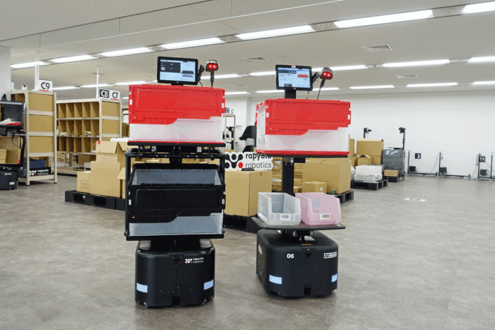 r0717rapyuyta1 710x473 - ラピュタロボティクス／ピッキングAMRに重量検品機能追加、花王が65台導入を決定