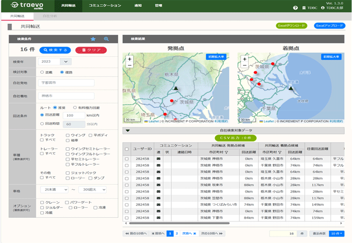 traevo/匿名で繋がれる、共同輸送相手探索サービスを提供開始 0806traevo2 - traevo/匿名で繋がれる、共同輸送相手探索サービスを提供開始
