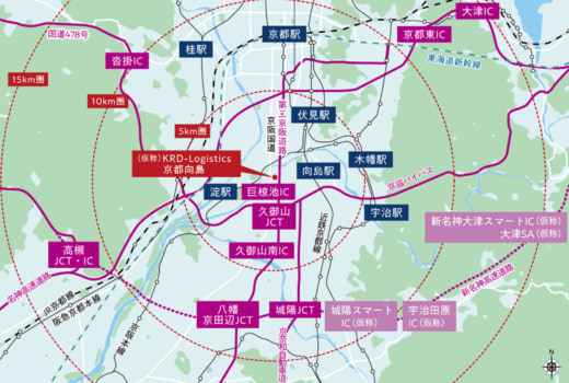 0ee6a0bee0027f47d74a1e52ab10f06d 520x350 - 関電不動産開発、住友商事、SMFLみらい／共同出資通じ京都市内で5万ｍ2超の物流施設開発に着手
