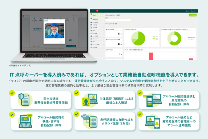 20250908terenishi02 710x473 - テレニシ／点呼システムに業務後自動点呼を実装、管理者の負担軽減