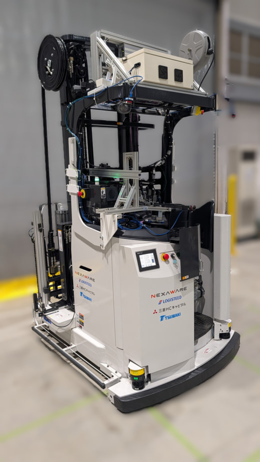 20251030fl01 520x924 - 椿本チエインほか／遠隔フォークリフト操作システム開発し、機能・性能のフィールド実証へ