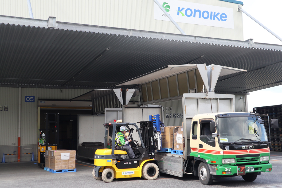 鴻池運輸/岡山県で大規模災害に備え物資オペレーション訓練 20251107kounoike3 - 鴻池運輸/岡山県で大規模災害に備え物資オペレーション訓練