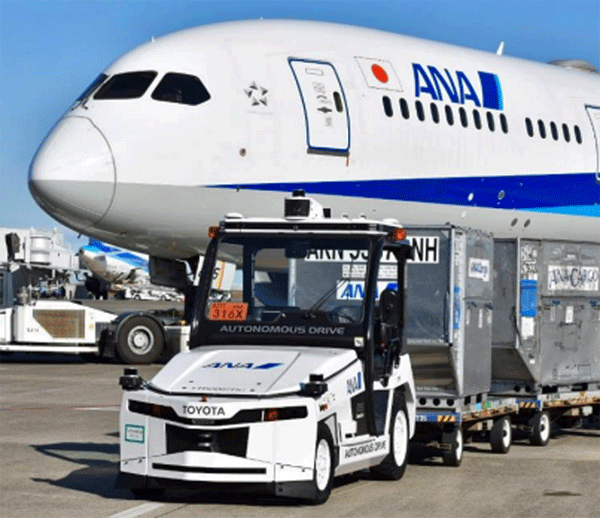 全日空、豊田自動織機/羽田空港制限内で自動運転レベル4実用化 20251215ana1 - 全日空、豊田自動織機/羽田空港制限内で自動運転レベル4実用化