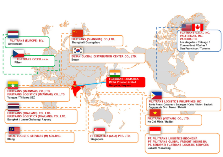 フジトランス/インド現地法人が営業開始、海外の配送網を拡充 0401fujitorans1 710x502 - フジトランス/インド現地法人が営業開始、海外の配送網を拡充