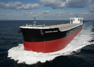 20110112kawa - 川崎重工／18万トン型ばら積運搬船を引渡し