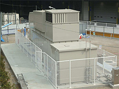 20110331kwe - 近鉄エクスプレス／成田ターミナルに非常用自家発電機器設置
