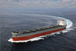 20110412kawa - 川崎重工／18万重量トン型ばら積運搬船を引き渡し