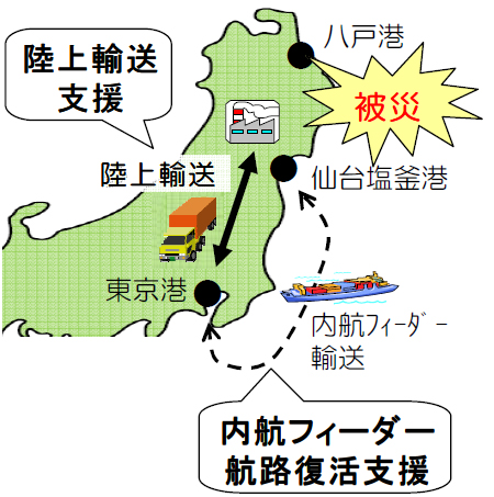 20110530tokyo - 東京都／被災地の輸出入コンテナ、東京港間への輸送費用を一部補助