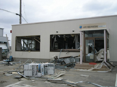 20110606jfe3 - JFE物流／被災した東北物流センター、復興完了