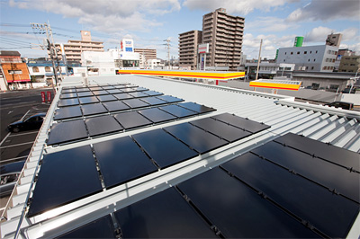 20110609syowa - 昭和シェル石油／系列の全SSに太陽電池を設置