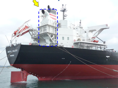 20110621yusen2 - 日本郵船ほか／SCR脱硝装置を大島造船所建造石炭運搬船に試験搭載
