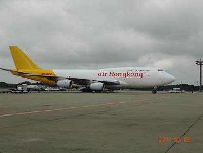 20110704dhl1 - DHL／B747-400型BCF機を成田-香港間で使用開始