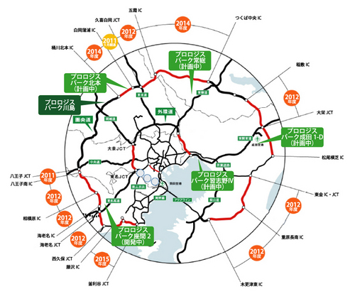 20110802prokenoudouol thumb - プロロジス／圏央道の周辺で、拠点強化