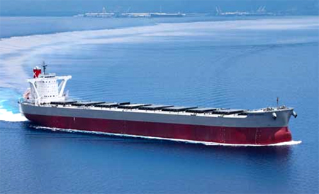 20110921kawsaki - 川崎汽船／18万重量トン型ばら積運搬船竣工