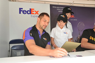 20111019fedex0 - フェデックス／楽天ジャパンオープン2011に協賛